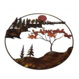 Amazing Cut Metal Wall Art (22.5" in Diameter)