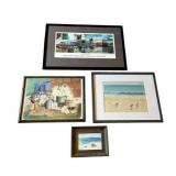 Wonderful Framed Art Lot - Stillwater Art Gallery Guild is 18.75" x 28"
