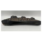 Wonderful Vintage Hand Carved Exotic Wood Elephant Bridge (11.75" Long), Macassar Ebony