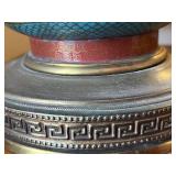 Wonderful Vintage 28-inch Cloisonne Lamp in Working Condition