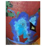 Wonderful Vintage 28-inch Cloisonne Lamp in Working Condition