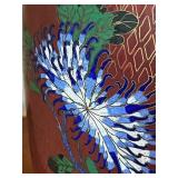 Wonderful Vintage 28-inch Cloisonne Lamp in Working Condition