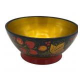 Beautiful Vintage 6-inch USSR Khokhloma Bowl