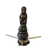 Wonderful Vintage 28-inch Cloisonne Lamp in Working Condition