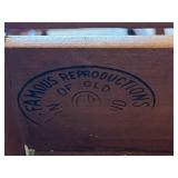 Vintage FAMOUS REPRODUCTIONS of OLD NEW ENGLAND FURNITURE Office Desk and Chair (51" x 29.5" x 30.5") - Bring Help to Remove