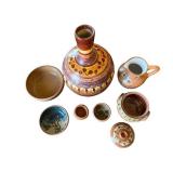 Amazing PABLO SEMINARIO Peruvian Pottery (4 Pieces), a Mexican Clay Water Jug (14" Tall), and More!