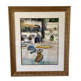 An Original DAVID COOLIDGE (1942-2024) "Marina Piccola" Watercolor (Circa 1986), 31.25" x 37" Frame
