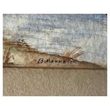 Framed Antique Watercolor Painting Signed by R. Morrow (Robert Morrow?) in 8" x 13" Frame