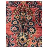 Vintage 1950s Persian SAROUK Area Rug, 49" x 75"