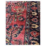 Vintage 1950s Persian SAROUK Area Rug, 49" x 75"