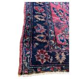 Vintage 1950s Persian SAROUK Area Rug, 49" x 75"