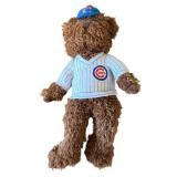 Vintage 10-inch Chicago Cubs Pinstripe Plush Bear