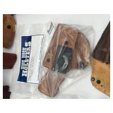 Leather Gun Pistol Holster Lot - High Noon, Rare Hunter 1100 A19, Brauer Bros H24, and More!