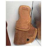 Leather Gun Pistol Holster Lot - High Noon, Rare Hunter 1100 A19, Brauer Bros H24, and More!