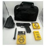 Crosman NIGHT STALKER CO2 Powered Air Pistol with Red Laser Sight