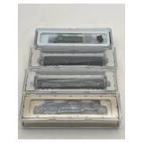 New AZL Z-Scale GP38 Locomotive, Window Coach, Pullman Sleeper, and SD70ACe