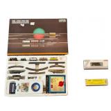 Vintage Marklin 8160 Mini-Club Z-Scale Train Set, New Marklin Steam Locomotive (88957), and New AZL RDC Locomotive