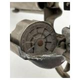 Nice Vintage Hubley Cowboy Western Cap Gun Toy Revolver (approx 11" long) with Leather Holster