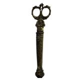 RARE Antique Aug Knecht Solingen Germany Victorian Brass Scissors and Sheath