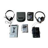 Vintage Electronics - SONY Walkman, SONY Discman, Panasonic Stereo To Go, and GE