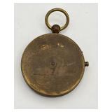 Antique Brass (Made in France) Opsaco Compass, 1.5" Diameter