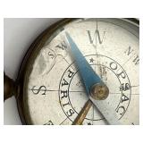 Antique Brass (Made in France) Opsaco Compass, 1.5" Diameter