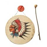 Vintage Genuine Pawnee Bill Native American Tom-Tom