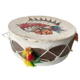 Vintage Genuine Pawnee Bill Native American Tom-Tom