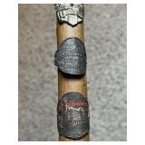 Pair of Vintage European Hiking/Walking Canes with Commemorative Badges (approx 35.5" long)