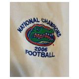 Vintage Florida Gators 2006 National Champions Football White Polo Shirt (Men