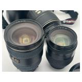 Nice Digital Camera Gear Lot - NIKON D100 w/ Nikon AF-S Micro Nikkor 105mm Lens, Nikon AF Nikkor 28-105mm Lens, Nikon Speedlight SB-28, Nikkon AF-S Nikkor 17-35mm Lens