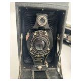 Antique Eastman Kodak No. 2 Folding Cartridge HAWK-EYE Model B Camera & No. 2 Folding Cartridge PREMO - Untested