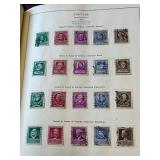 1941 The National Postage Stamp Album Published by Scott Publications, Over 500 Stamps