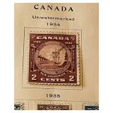 1941 The National Postage Stamp Album Published by Scott Publications, Over 500 Stamps