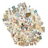 Large Collection of Antique & Vintage United States and Foreign Postage Stamps & Post Cards - Used and Unused