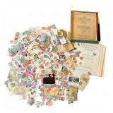 Large Collection of Antique & Vintage USA and Foreign Postage Stamps - Used and Unused