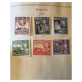 1940s Scott International Junior Postage Stamp Album Packed with Stamps!