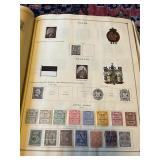 1940s Scott International Junior Postage Stamp Album Packed with Stamps!