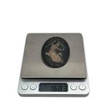 Vintage Siam Sterling Silver Niello Brooch Depicting Mekkala, the Thai Goddess of Lightning (16.8 grams), 1.75" x 2.5"