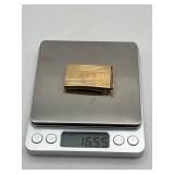Vintage 14K Gold Belt Buckle (16.5 grams), 1" x 2"