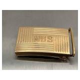 Vintage 14K Gold Belt Buckle (16.5 grams), 1" x 2"