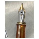 Stipula DVETTO Congac, 18K Gold Nib Fountain Pen