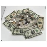 Antique and Vintage United States Coins and Currency Lot - $2 Bills, Coronets, Kennedy Half Dollars, and More!