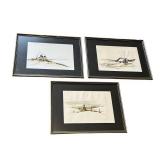 Herb Hultgren (1924-2009) Watercolor Collection in 12.5" x 16.75" frames