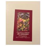 Framed and Signed Jim Gindorff "In Fall Glory" Art (11" x 14")