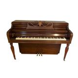 RARE Antique Mason & Hamlin Upright Piano (Style D) (Circa 1915), Dark Brown/Mahagany, in Working Condition
