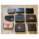 Assorted Pistol Gun Carrying Cases - SIG SAUER, XR9, Ruger, Steyr, Taurus