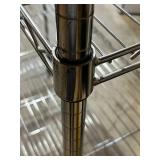 Metal Shelving Unit (72" x 47.5" x 18") with Wheels in Nice Condition