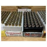 Ammo Lot - Winchester 9mm Luger 115 g / Hornady 40 S&W 165 gr / UMC 9mm 115 gr / Winchester 9mm Luger 147 gr / Hornady 40 S&W 175 gr / Federal 40 S&W 155 gr / Winchester 40 S&W JHP