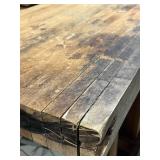 Heavy Duty Bowling Alley Lane Top Wooden Workbench (91.25" x 42.25" x 39" T) - Vise Not Included, Bring help and Tools to Remove